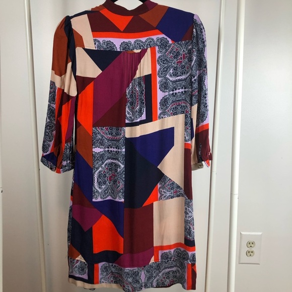 NWT Anthropologie Maeve Taryn Patchwork Shift Dress 0 - Picture 7 of 10